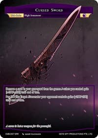 Cursed Sword - Crimson Moon's Battleground - Force of Will card