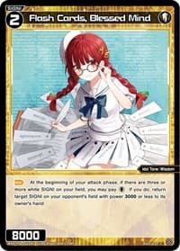 Flash Cards, Blessed Mind - Spread Diva - WIXOSS card