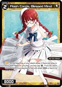 Flash Cards, Blessed Mind (Parallel Foil) - Spread Diva - WIXOSS card