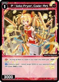 P - tato Fryer, Code: Art - Spread Diva - WIXOSS card