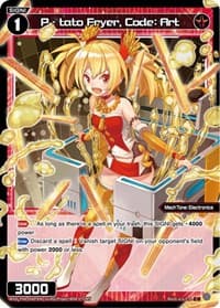 P - tato Fryer, Code: Art (Parallel Foil) - Spread Diva - WIXOSS card
