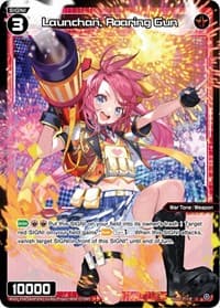 Launchan, Roaring Gun (Parallel Foil) - Spread Diva - WIXOSS card