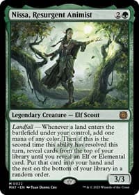 Nissa, Resurgent Animist - March of the Machine: The Aftermath - Magic: The Gathering card