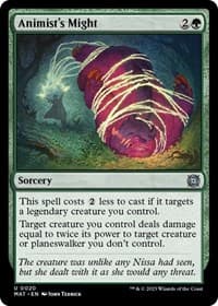 Animist's Might - March of the Machine: The Aftermath - Magic: The Gathering card