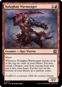 Kolaghan Warmonger - March of the Machine: The Aftermath - Magic: The Gathering card