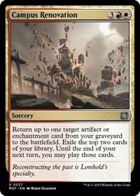 Campus Renovation - March of the Machine: The Aftermath - Magic: The Gathering card