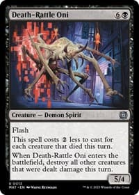 Death-Rattle Oni - March of the Machine: The Aftermath - Magic: The Gathering card