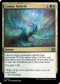 Cosmic Rebirth - March of the Machine: The Aftermath - Magic: The Gathering card