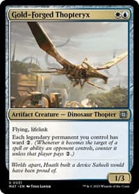 Gold-Forged Thopteryx - March of the Machine: The Aftermath - Magic: The Gathering card