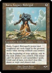 Karn, Legacy Reforged (Retro Frame) - March of the Machine: The Aftermath - Magic: The Gathering card