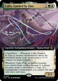 Calix, Guided by Fate (Extended Art) - March of the Machine: The Aftermath - Magic: The Gathering card