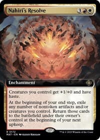 Nahiri's Resolve (Extended Art) - March of the Machine: The Aftermath - Magic: The Gathering card
