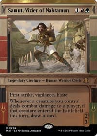 Samut, Vizier of Naktamun (Halo Foil) - March of the Machine: The Aftermath - Magic: The Gathering card
