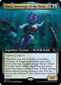 Kiora, Sovereign of the Deep (Extended Art) - March of the Machine: The Aftermath - Magic: The Gathering card