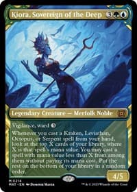Kiora, Sovereign of the Deep (Halo Foil) - March of the Machine: The Aftermath - Magic: The Gathering card