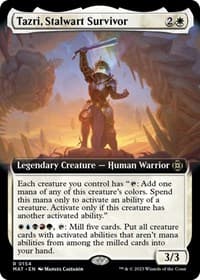 Tazri, Stalwart Survivor (Extended Art) - March of the Machine: The Aftermath - Magic: The Gathering card