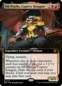 Ob Nixilis, Captive Kingpin (Extended Art) - March of the Machine: The Aftermath - Magic: The Gathering card