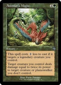 Animist's Might (Retro Frame) - March of the Machine: The Aftermath - Magic: The Gathering card