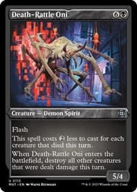 Death-Rattle Oni (Foil Etched) - March of the Machine: The Aftermath - Magic: The Gathering card