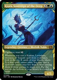 Kiora, Sovereign of the Deep (Showcase) - March of the Machine: The Aftermath - Magic: The Gathering card