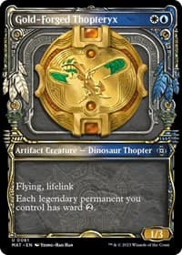 Gold-Forged Thopteryx (Showcase) - March of the Machine: The Aftermath - Magic: The Gathering card