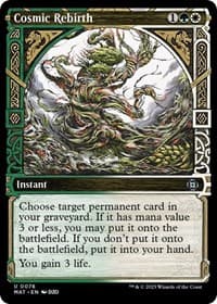 Cosmic Rebirth (Showcase) - March of the Machine: The Aftermath - Magic: The Gathering card