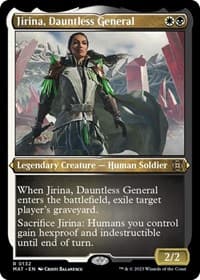 Jirina, Dauntless General (Foil Etched) - March of the Machine: The Aftermath - Magic: The Gathering card