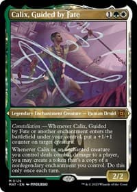 Calix, Guided by Fate (Foil Etched) - March of the Machine: The Aftermath - Magic: The Gathering card