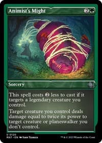 Animist's Might (Foil Etched) - March of the Machine: The Aftermath - Magic: The Gathering card