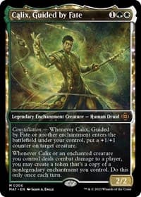 Calix, Guided by Fate (Halo Foil) - March of the Machine: The Aftermath - Magic: The Gathering card