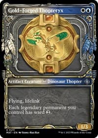 Gold-Forged Thopteryx (Halo Foil) - March of the Machine: The Aftermath - Magic: The Gathering card