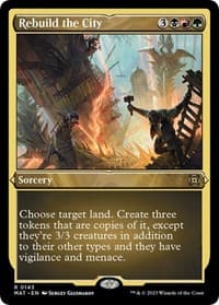 Rebuild the City (Foil Etched) - March of the Machine: The Aftermath - Magic: The Gathering card