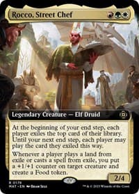 Rocco, Street Chef (Extended Art) - March of the Machine: The Aftermath - Magic: The Gathering card