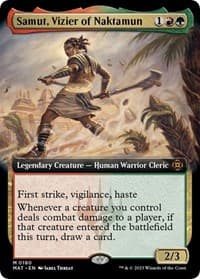 Samut, Vizier of Naktamun (Extended Art) - March of the Machine: The Aftermath - Magic: The Gathering card