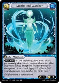 Mistbound Watcher - Dawn of Ashes Alter Edition - Grand Archive TCG card