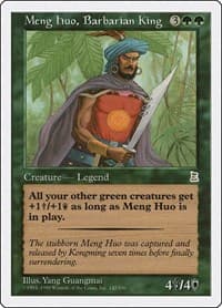 Meng Huo, Barbarian King - Portal Three Kingdoms - Magic: The Gathering card