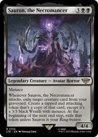 Sauron, the Necromancer - Universes Beyond: The Lord of the Rings: Tales of Middle-earth - Magic: The Gathering card