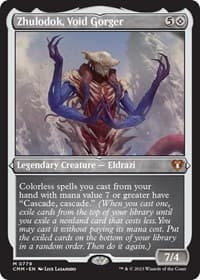 Zhulodok, Void Gorger (Display Commander) (Foil Etched) - Thick Stock - Commander Masters - Magic: The Gathering card