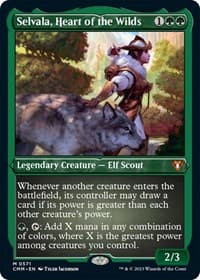 Selvala, Heart of the Wilds (Foil Etched) - Commander Masters - Magic: The Gathering card