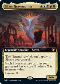 Sliver Gravemother (Extended Art) - Commander Masters - Magic: The Gathering card
