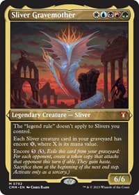 Sliver Gravemother (Display Commander) (Foil Etched) - Thick Stock - Commander Masters - Magic: The Gathering card