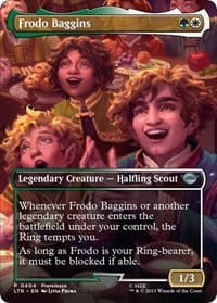 Frodo Baggins (Borderless) - Universes Beyond: The Lord of the Rings: Tales of Middle-earth - Magic: The Gathering card
