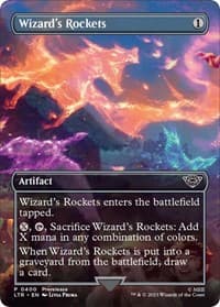 Wizard's Rockets (Borderless) - Universes Beyond: The Lord of the Rings: Tales of Middle-earth - Magic: The Gathering card