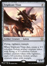 Triplicate Titan - The List Reprints - Magic: The Gathering card