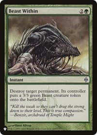 Beast Within (NPH) - The List Reprints - Magic: The Gathering card