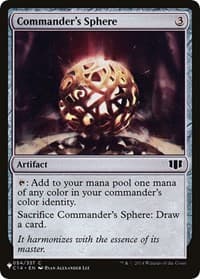 Commander's Sphere (C14) - The List Reprints - Magic: The Gathering card