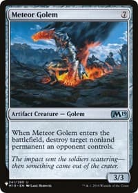 Meteor Golem - The List Reprints - Magic: The Gathering card