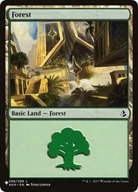 Forest (268) - The List Reprints - Magic: The Gathering card