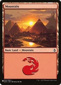 Mountain (AKH) - The List Reprints - Magic: The Gathering card