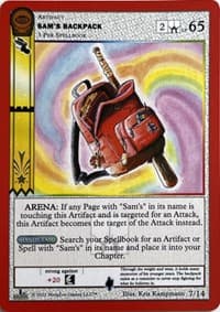 Sam's Backpack - Seance: First Edition Release Event Deck - MetaZoo card
